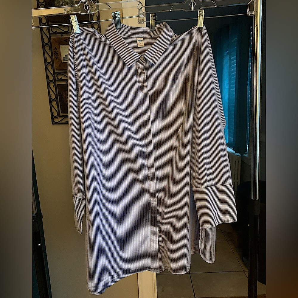 Old Navy NWOT striped button down tunic 3x